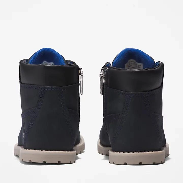 Timberland Pokey Pine 6 Inch Side-zip Boot for Toddler in Navy 4