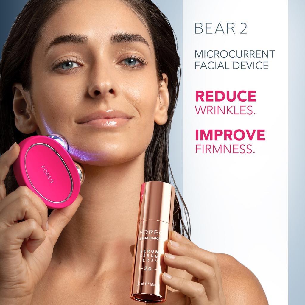 Foreo FOREO BEAR 2 Fuchsia and SUPERCHARGED Serum 2.0 Bundle