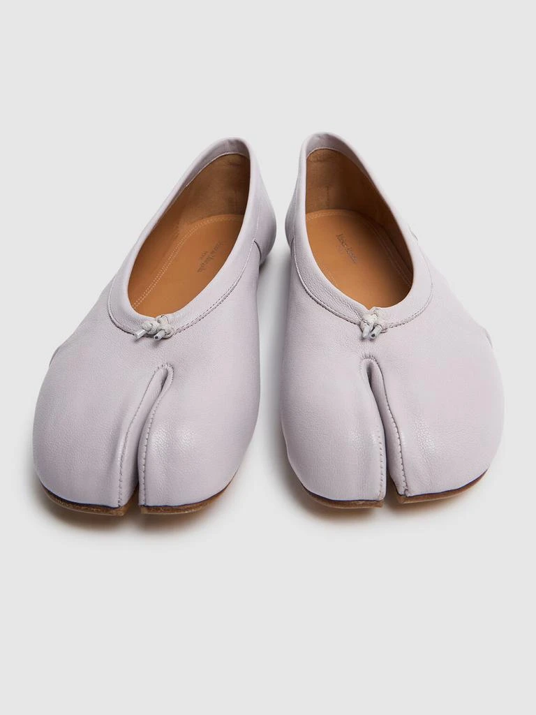 MAISON MARGIELA 10mm Tabi Leather Ballerina Flats 2