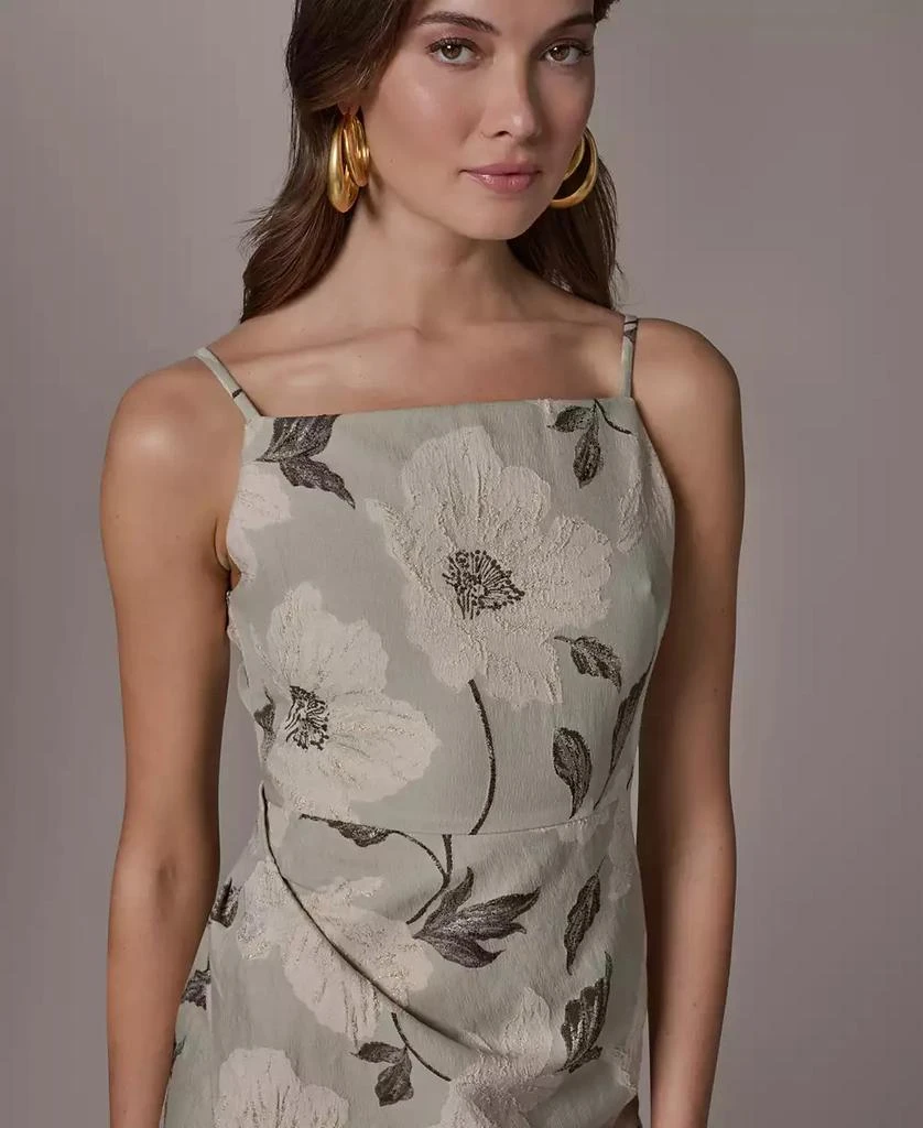 Donna Karan Women
s Square Neck Faux Wrap Sheath Dress 4