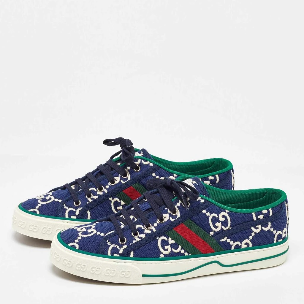 Gucci Gucci Blue Canvas Web Tennis 1977 Sneakers Size 43.5 2