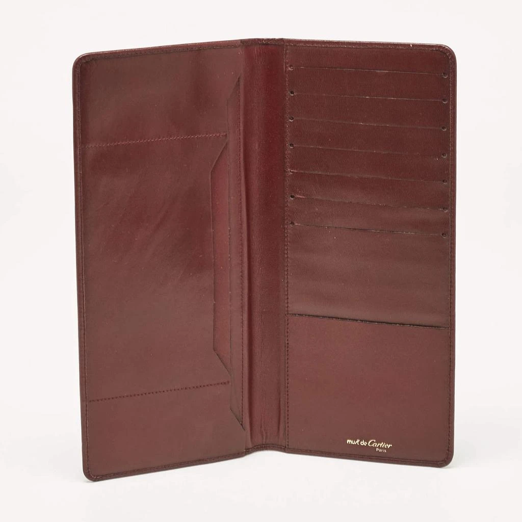 Cartier Cartier Red Leather Must de Cartier Bifold Long Wallet 2