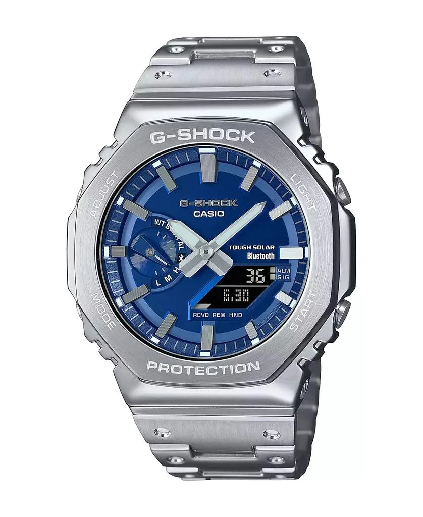 G-Shock Mens Analog Digital Silver Tone Stainless Steel Watch, 49.8mm, GMB2100AD-2A 1