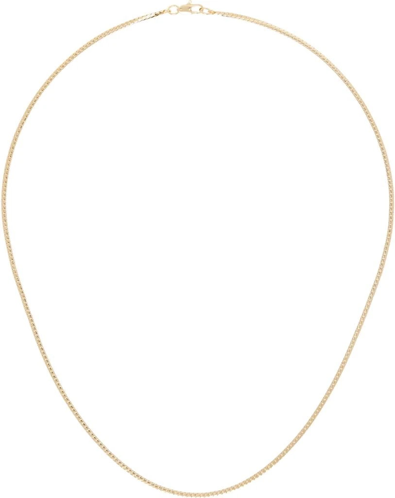 Laura Lombardi Gold Mini Omega Chain Necklace 1