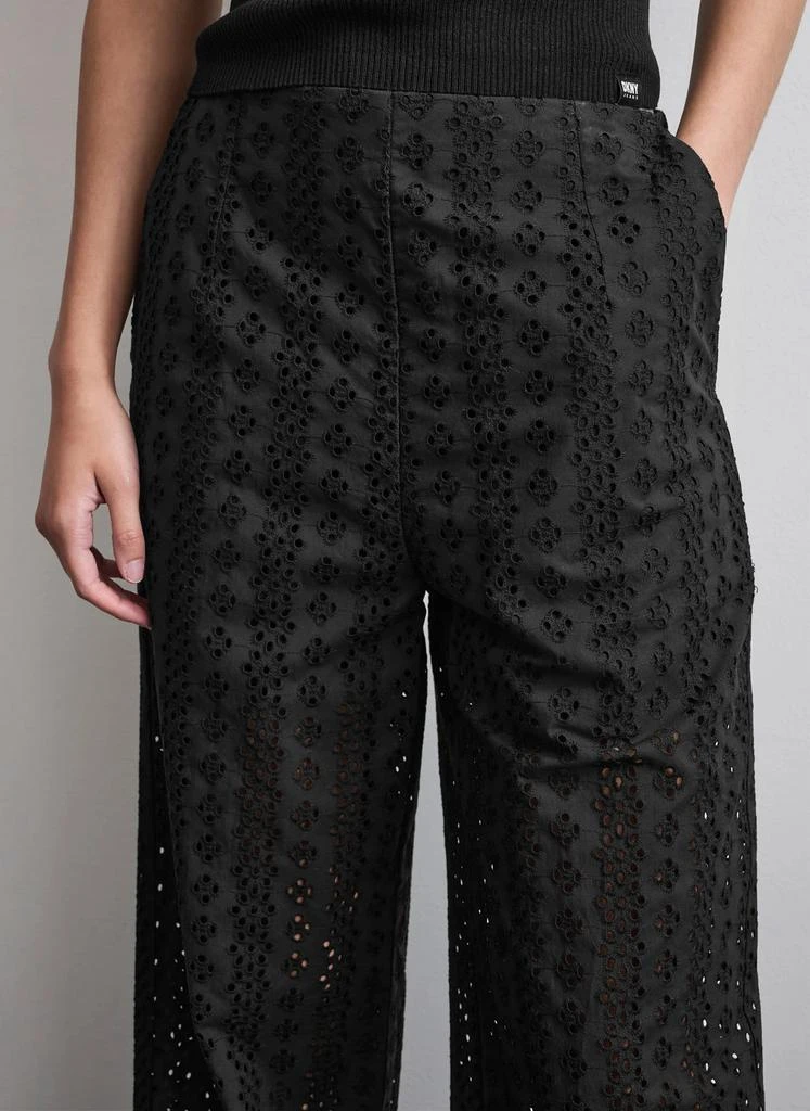 DKNY EYELET WIDE LEG TROUSER 3