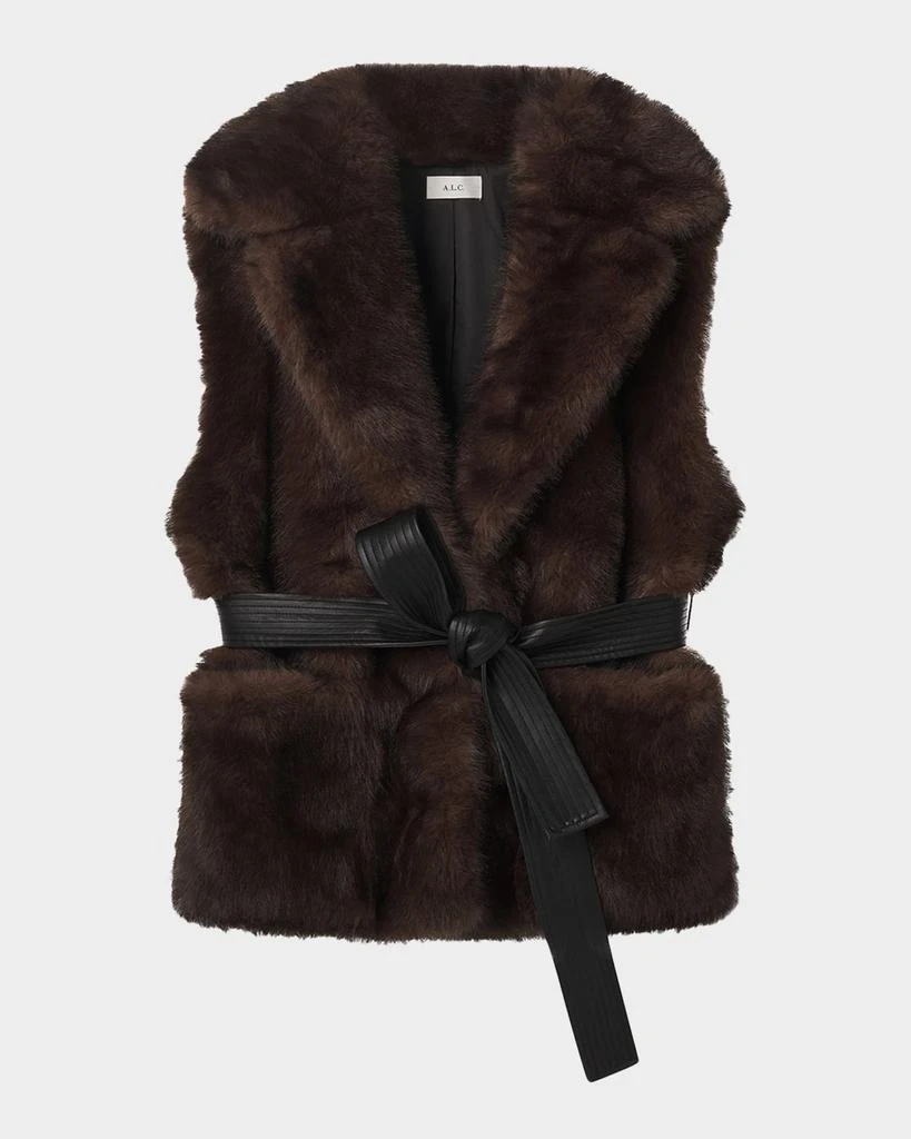 A.L.C. Devon Faux Fur Vest 1