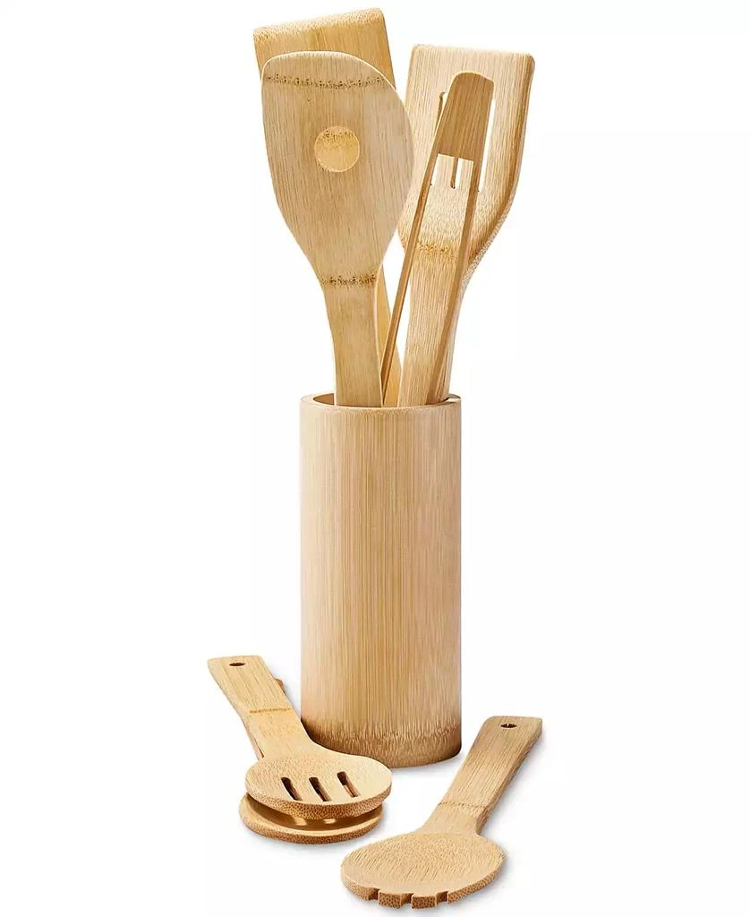 Arch Studio 7-Piece Bamboo Utensil Set & Holder, Exclusively at Macy's 4
