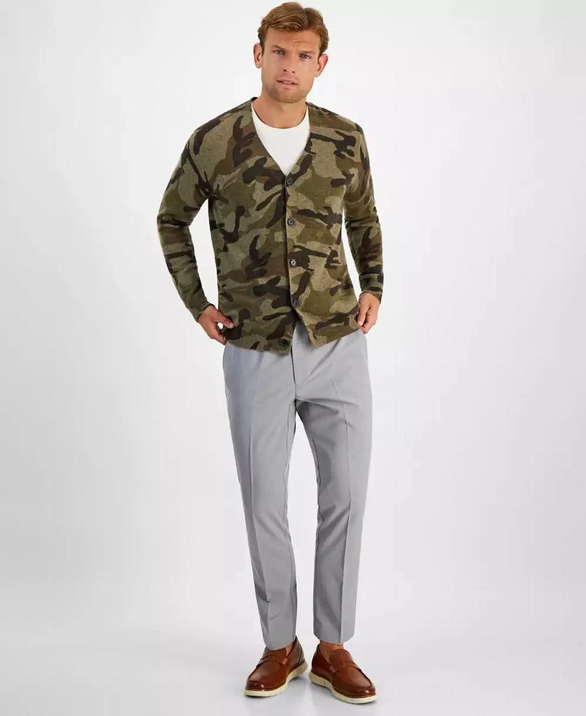 Club Room Men's Camo V-Neck Cashmere Cardigan Sweater, Created for Macy's 2