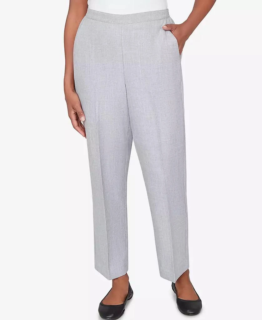 Alfred Dunner Women
s  Al Fresco Tailored Flat Front Slant Pocket Pant
