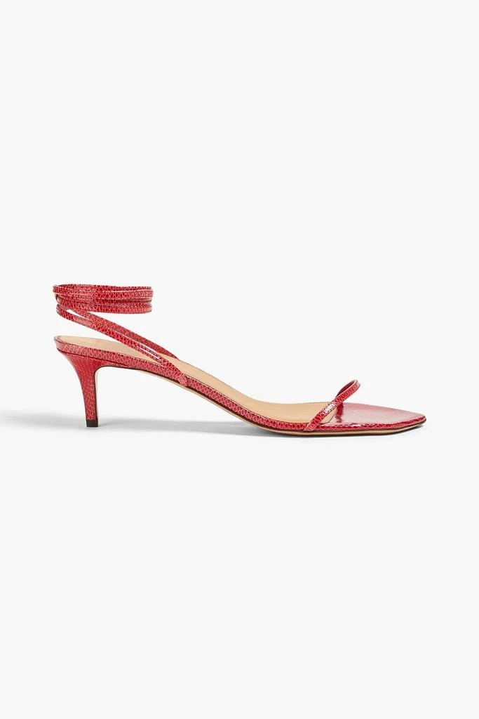 Isabel Marant Aridee snake-effect leather sandals 1