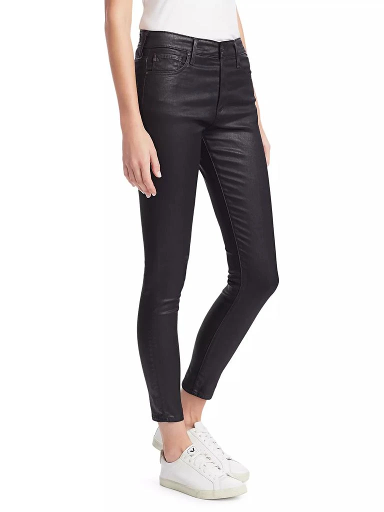 AG Jeans Farrah High-Rise Ankle Faux Leather Skinny Pants 4