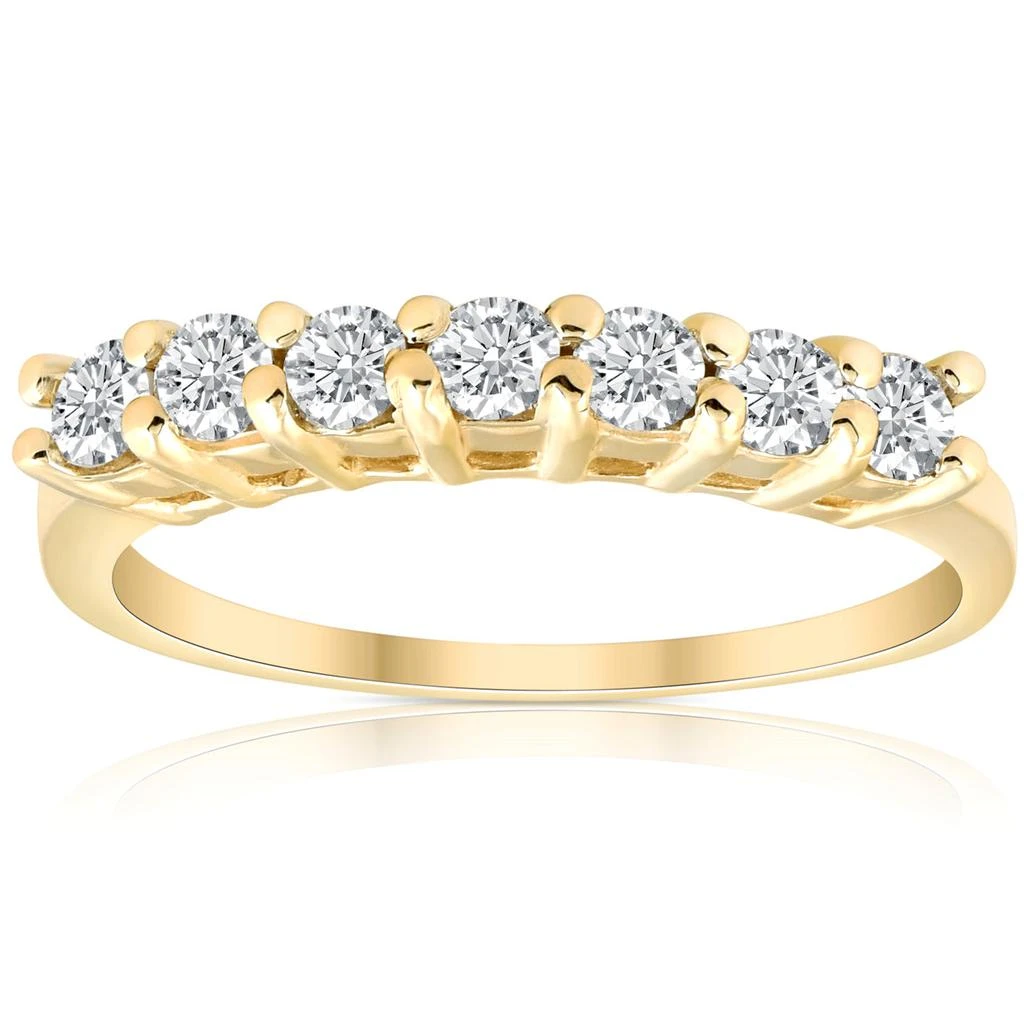 Pompeii3 5/8ct 14K Yellow Gold Diamond Anniversary Wedding Ring 1