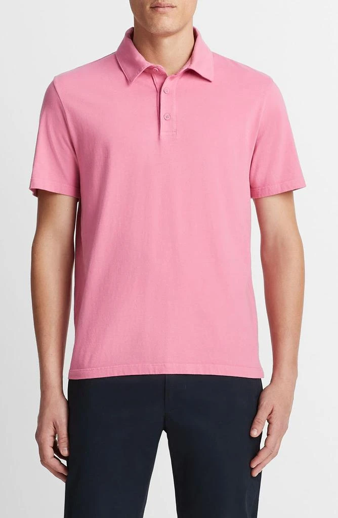 Vince Regular Fit Garment Dyed Cotton Polo 1