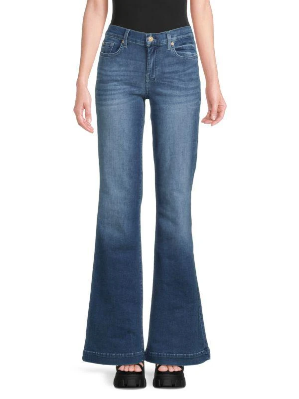 7 For All Mankind Dojo Whiskered Bootcut Jeans 1