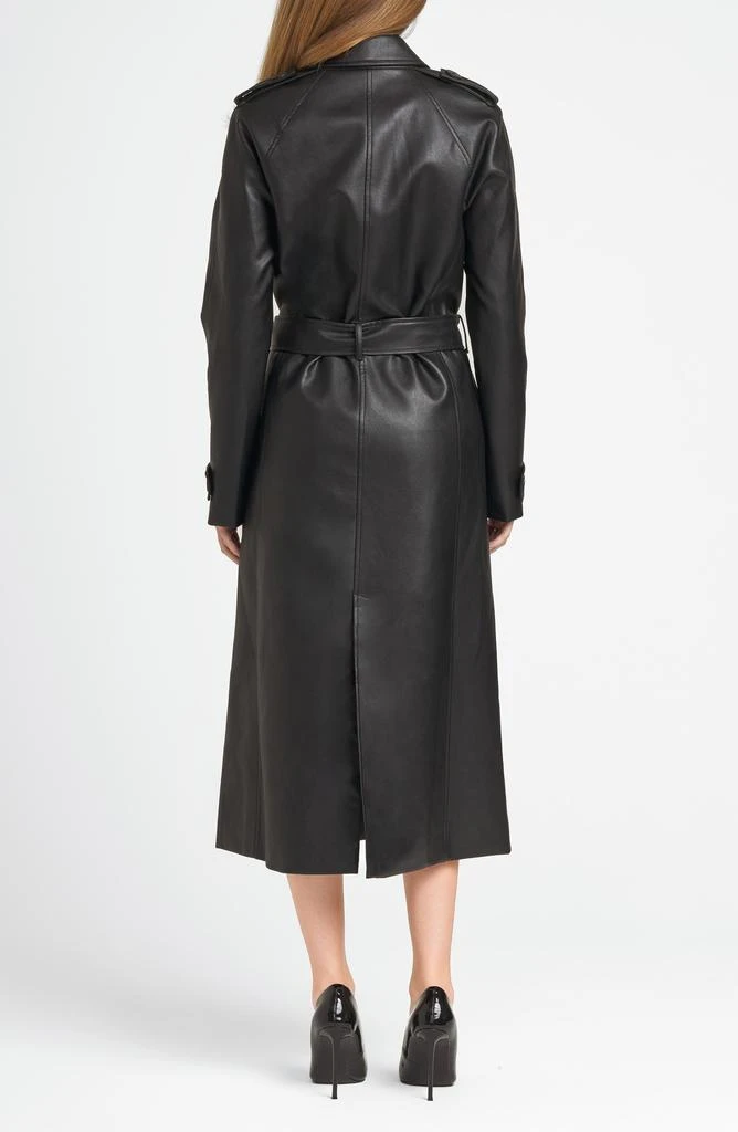 Wayf x CHÉRIE MADELEINE C'est La Vie Faux Leather Trench Coat 3