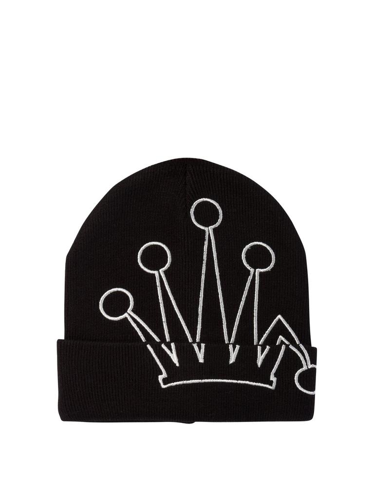 STUSSY Loose Knit SS-Link Skullcap Black - Hats - BeyondStyle