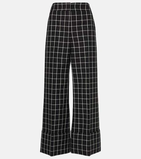 Valentino Mossi virgin wool wide-leg pants 1