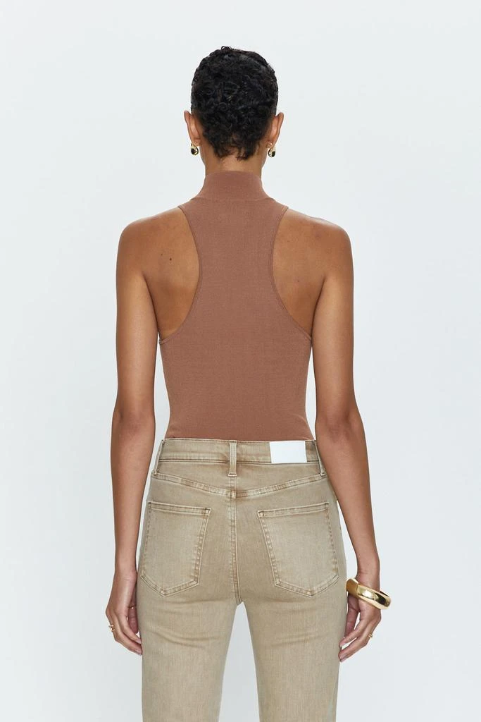 Pistola Denim Janessa Mock Neck Thong Bodysuit - Hazelnut 3