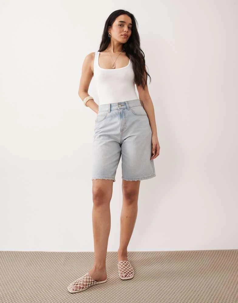 Miss Selfridge Miss Selfridge picot trim bodysuit in white 2