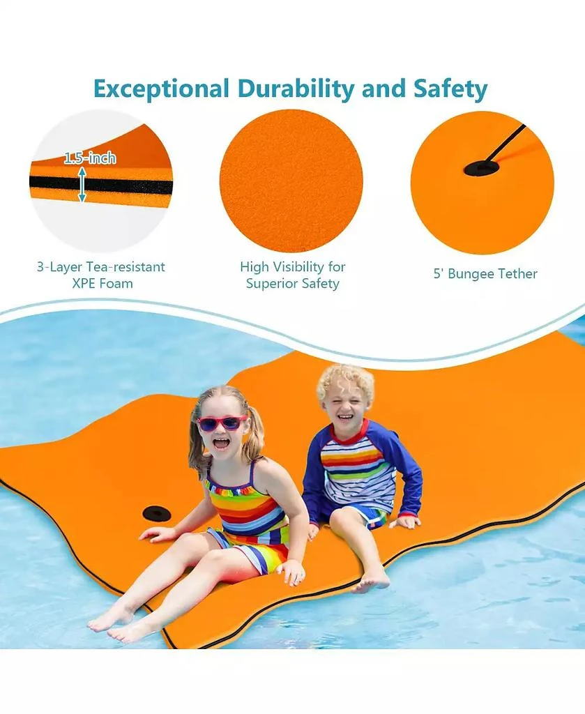 SKONYON 3-Layer Relaxing Tear-proof Water Mat 8