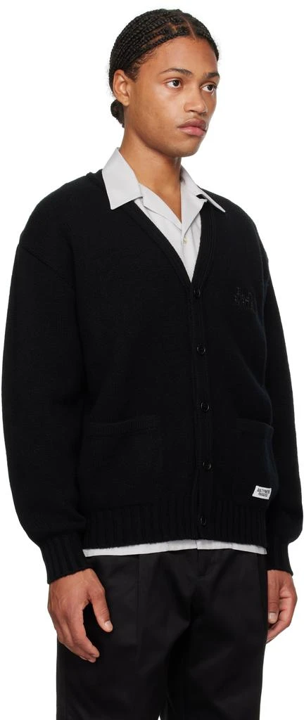 Wacko Maria Black Classic Knit Cardigan 2