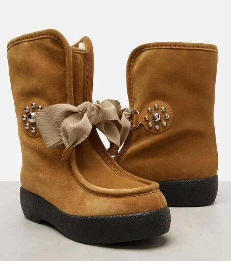 Valentino Snowish studded suede ankle boots 5