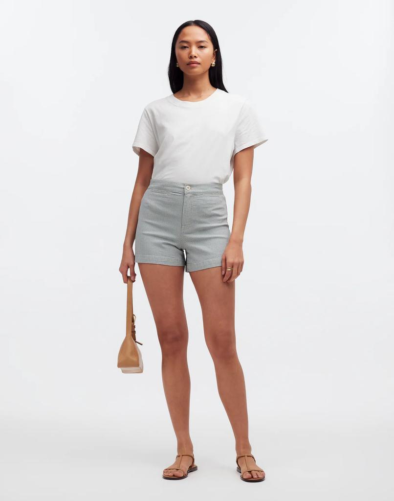 Madewell The Denim Emmett Short in Yarn-Dyed Stripe: Welt Pocket Edition