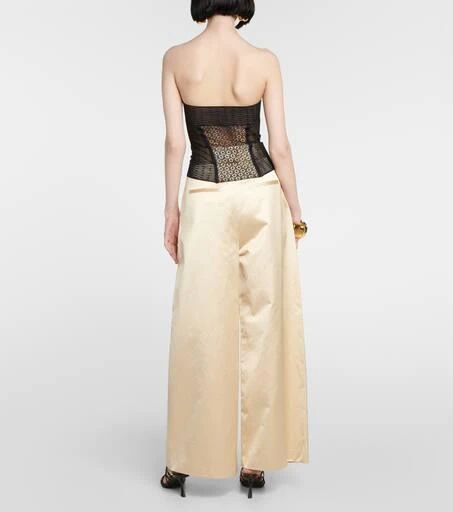 Khaite Lori lace-knit bustier 3