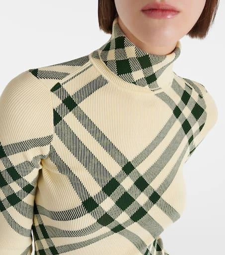 Burberry Burberry Check turtleneck sweater 4