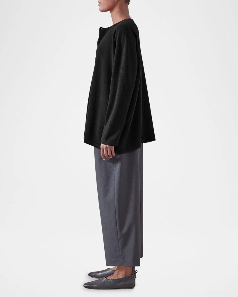 Eskandar Slim-Sleeve Cashmere Cardigan 5