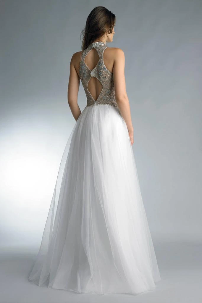 Basix Black Label Beaded Sheer Tulle Gown By Basix Black Label 2
