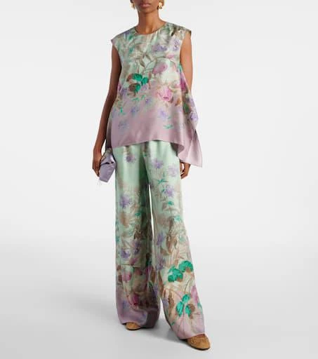 LA DOUBLE J San Carlo floral silk top 2