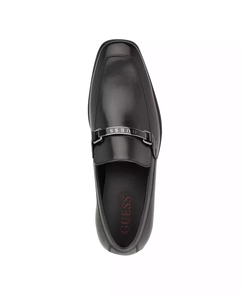GUESS Men's Hisoko Square Toe Slip On Dress Loafers 4