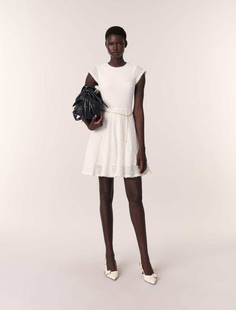 Maje Maje Woman's polyester Mini crochet dress for Spring/Summer