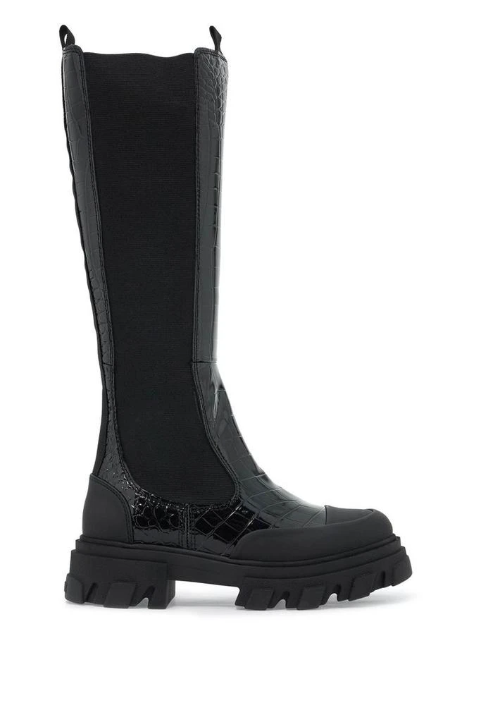 Ganni Ganni Cleated High Chelsea Boots 1