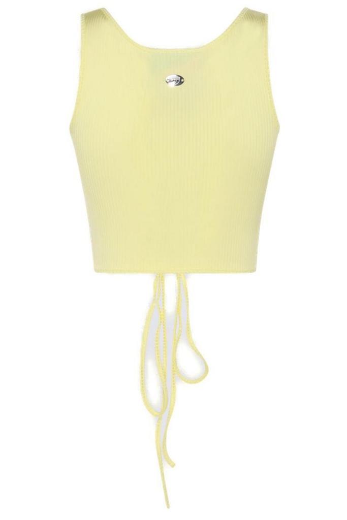 Chiara Ferragni Chiara Ferragni Lace-Up Cropped Tank Top