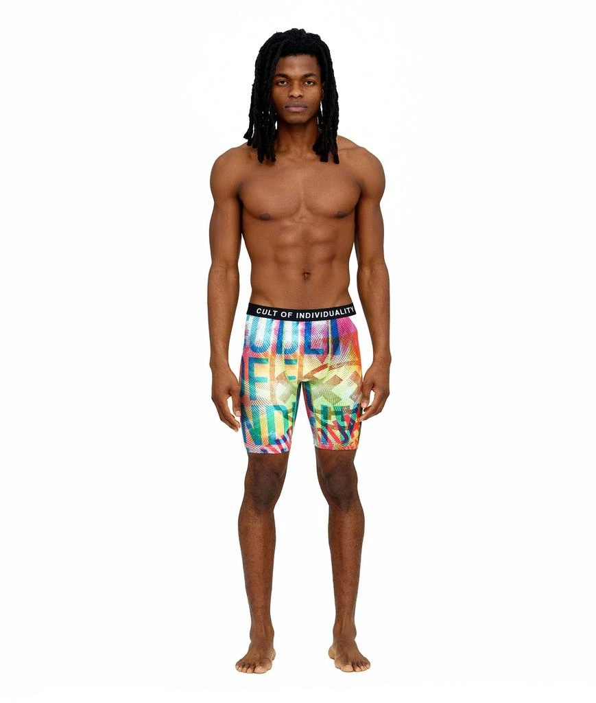 Cult Of Individuality CULT BRIEFS  2 PACK "PARADISE" PRINT/SURF BLUE SOLID 3