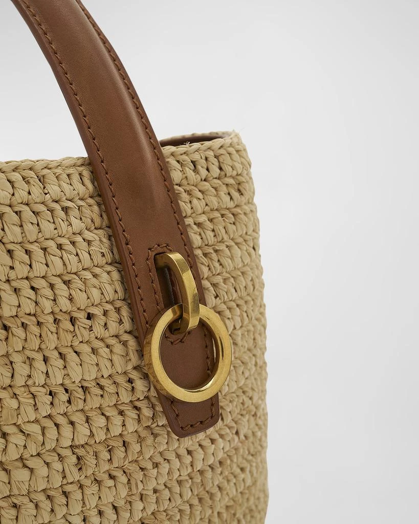 Yves Saint Laurent Le 37 Raffia Bucket Bag 7