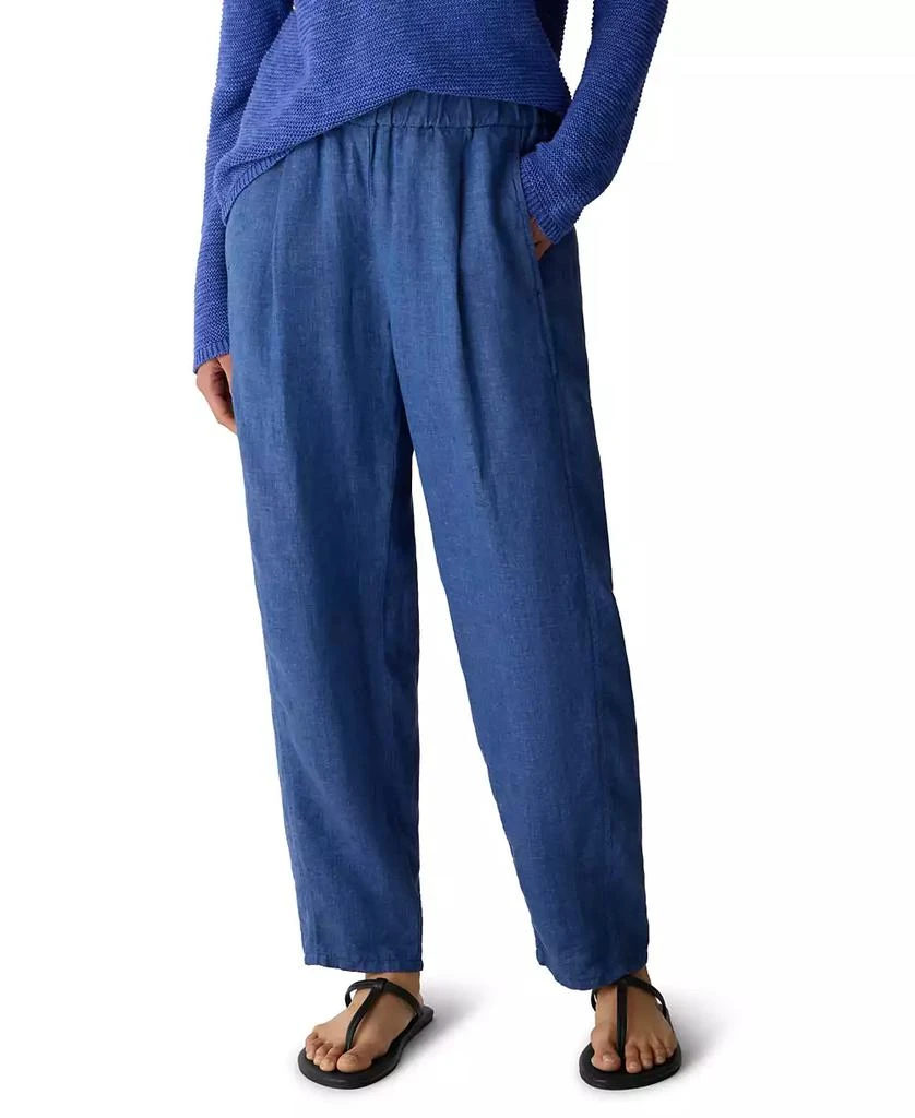 Eileen Fisher Women
s High-Waisted Pull-On Ankle Pants, Regular 
Plus Size 4