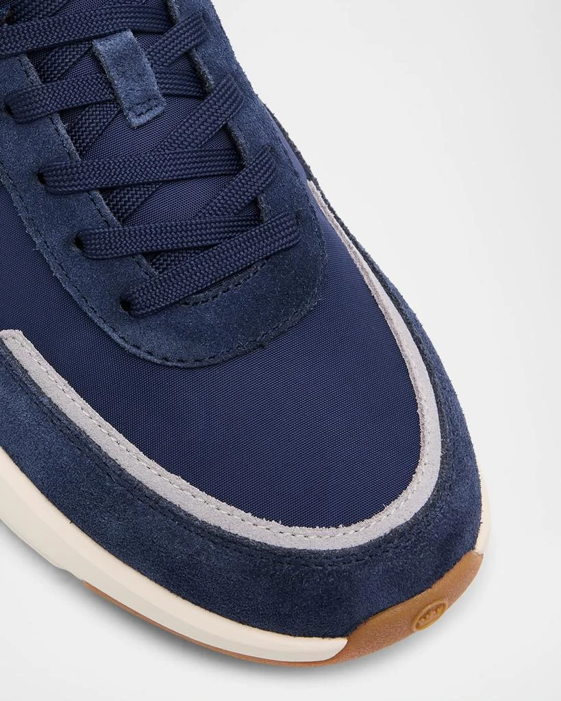 Peter Millar Men's Journeyman Nylon and Suede Low-Top Sneakers 5
