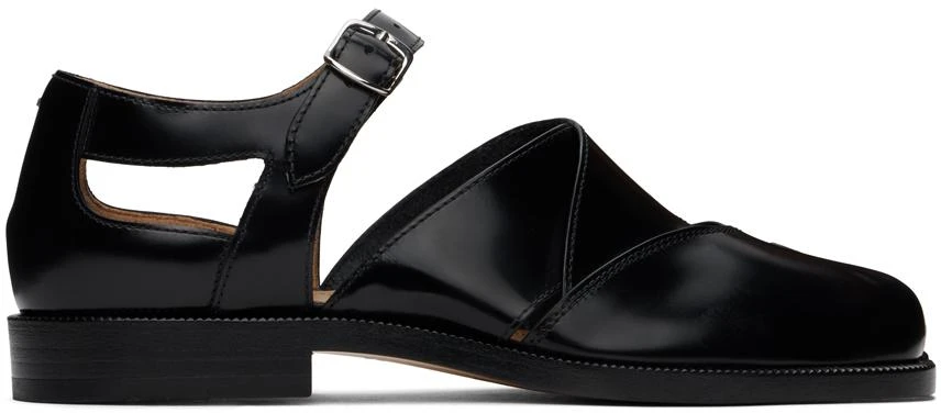 MAISON MARGIELA Black Tabi Leather Sandals 1