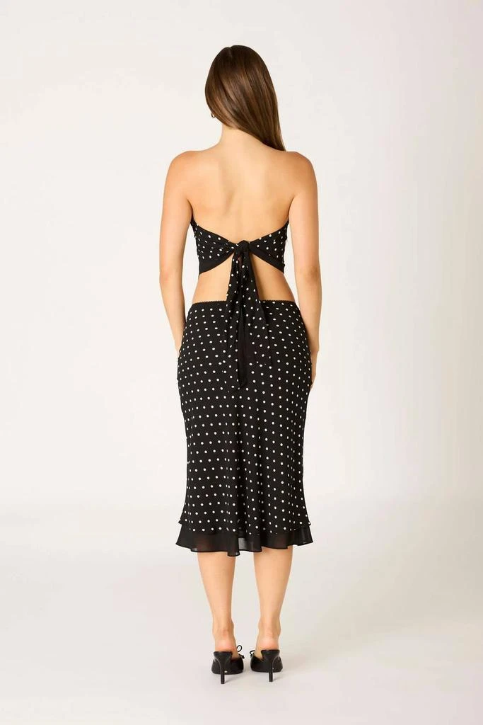 cotton candy la polka dot dress Polka Dot Mesh Mini Dress