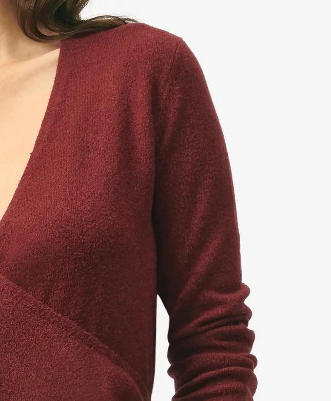 Brooks Brothers Faux Wrap Sweater in Silk Blend 3