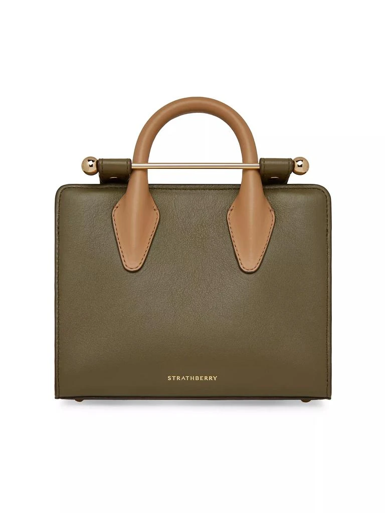 Strathberry Nano Leather Top Handle Bag 1