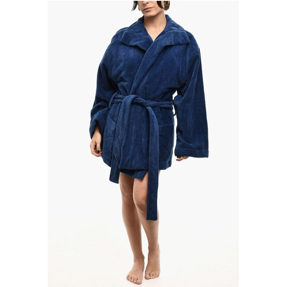 DSQUARED2 Cotton Terry Beach Bathrobe With Embroidery 1