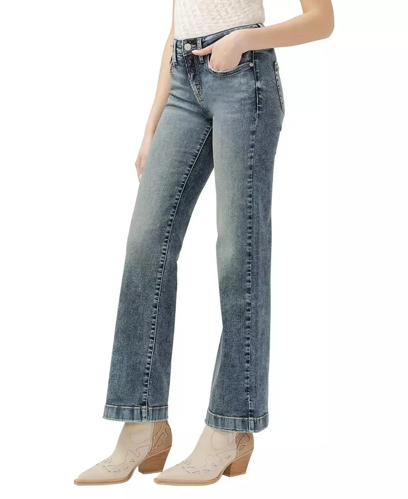 Silver Jeans Co. Women's Suki Mid Rise Trouser Leg Jeans 5
