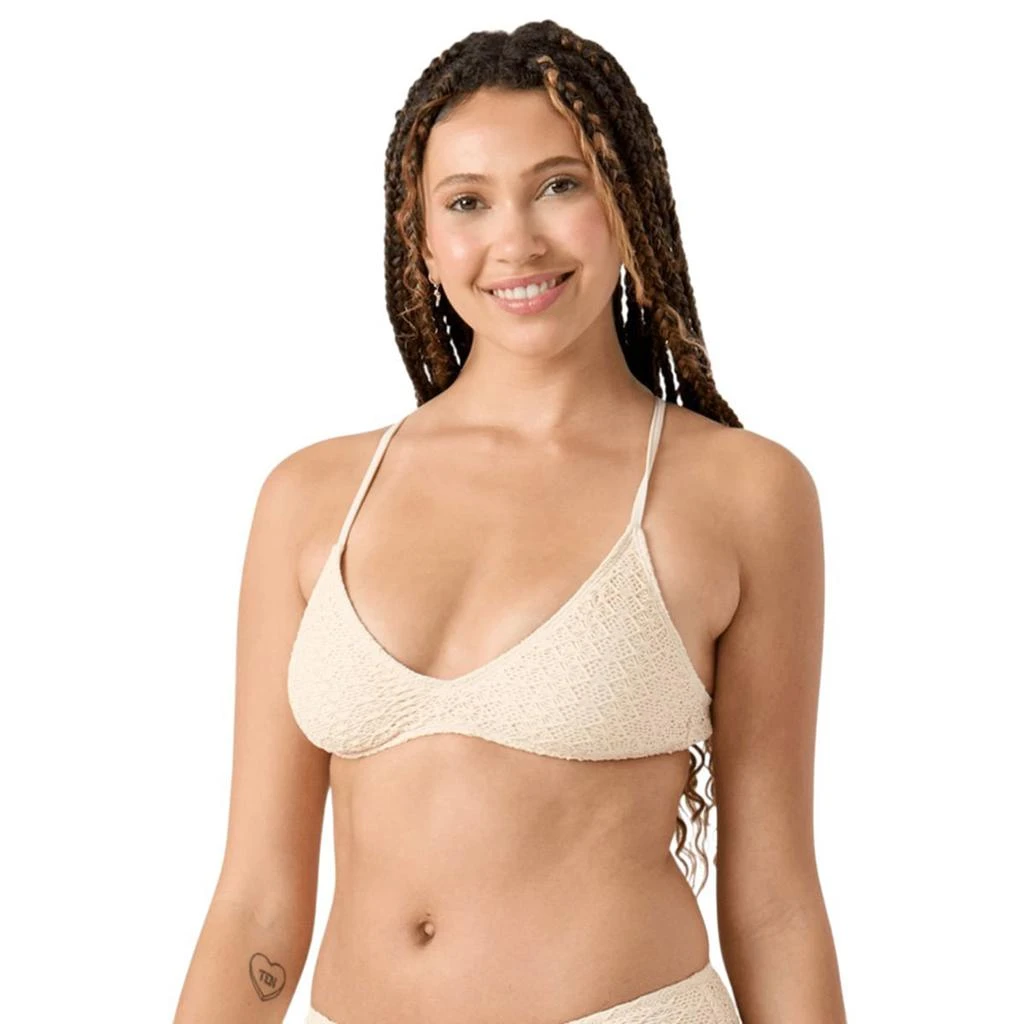Roxy Roxy Crochet Athletic Tri Bikini Top - Women's