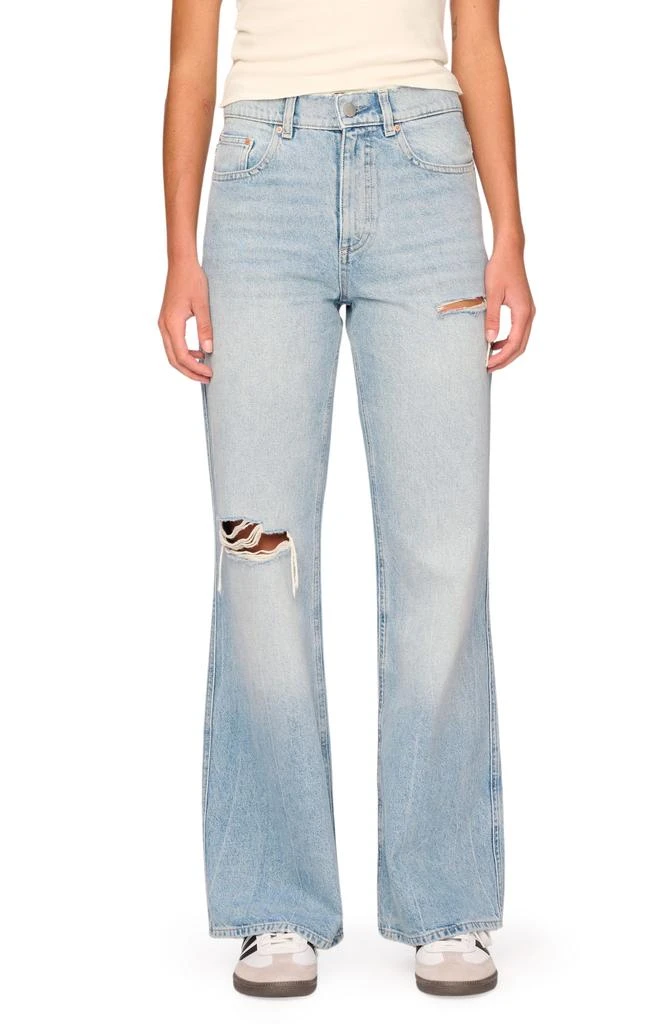 DL1961 Desi High Waist Ripped Wide Leg Jeans 1