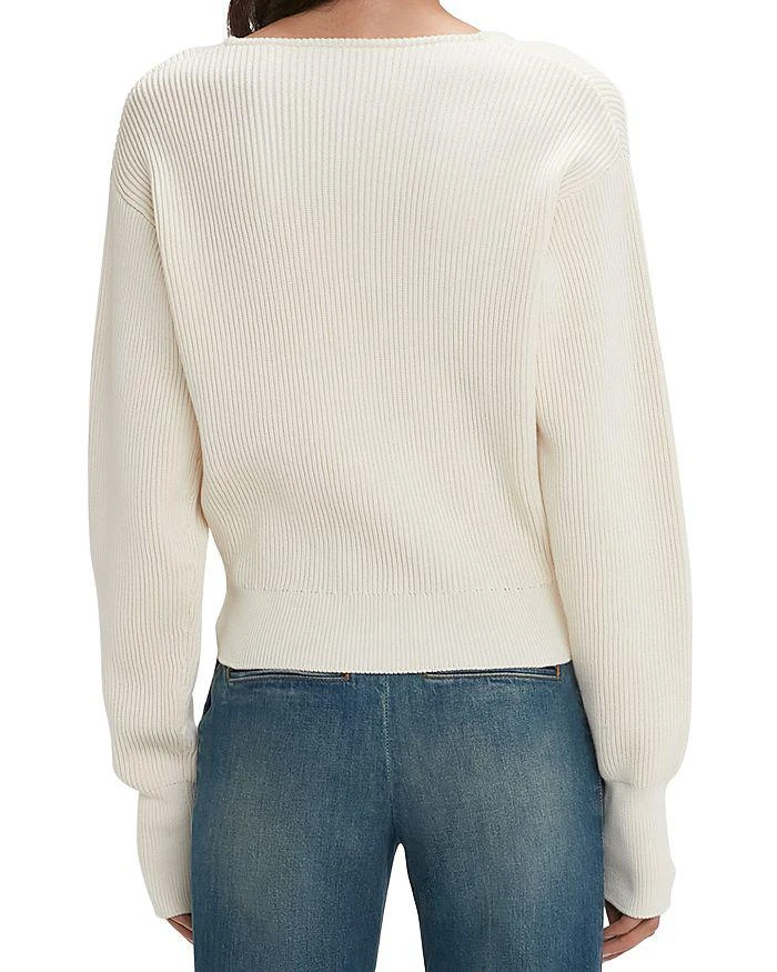 Victoria Beckham Frame Rib Knit Shrunken Sweater 2