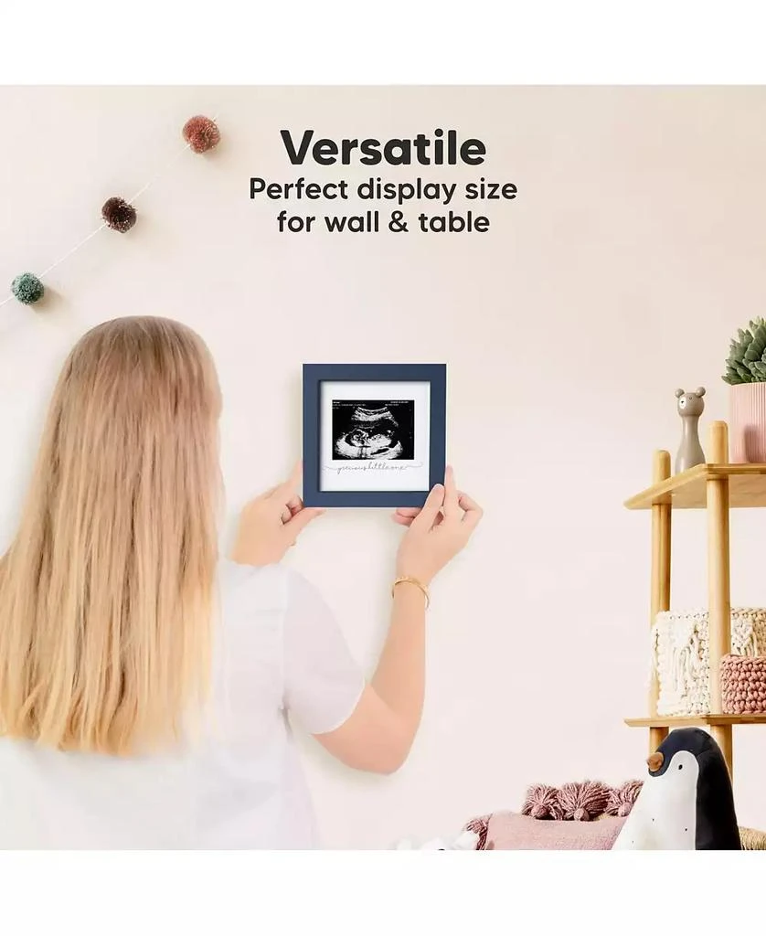 KeaBabies Solo Baby Sonogram Picture Frame, Modern Ultrasound Picture Frames, Pregnancy Announcements Sonogram Frame 7